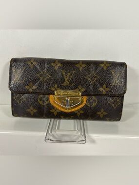 1097: Louis Vuitton Koala Wallet Monogram Long Wallet Brown